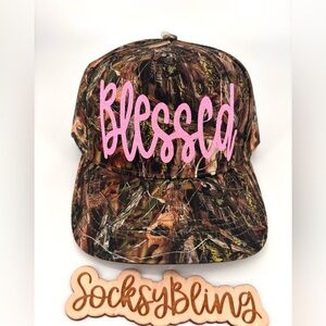 Camo  Bling 'Jesus' Trucker Hat